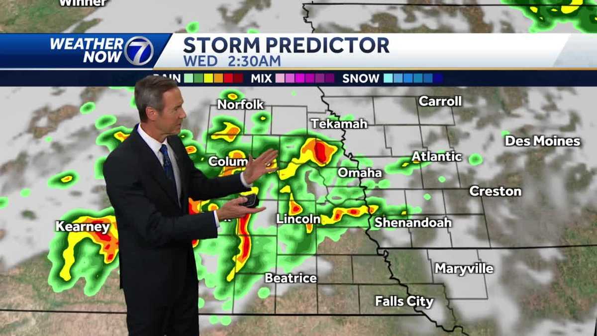 Tuesday Night June 14 Omaha weather forecast. Overnight storms