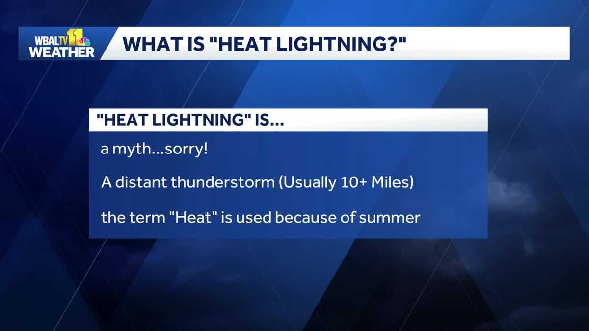 What is heat lightning? Weather Talk explains
