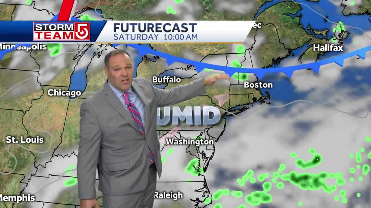 Video: Humidity back, isolated storms for a few areas