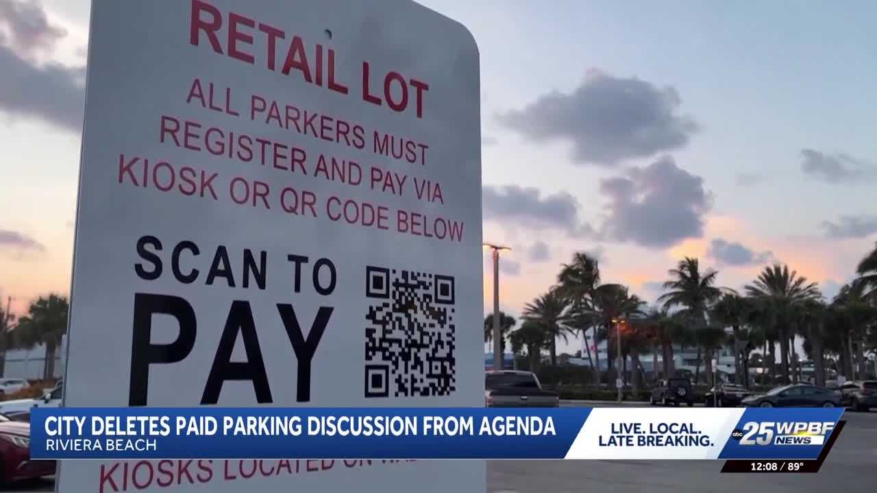 Riviera Beach City Council removes Singer Island paid parking discussion from agenda