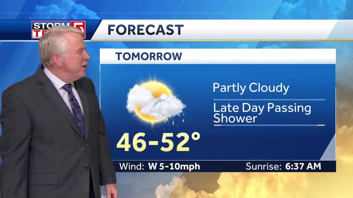 Video: Partly cloudy, evening showers Wednesday
