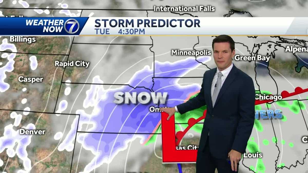 One more mild day to start the week before snow returns to the forecast