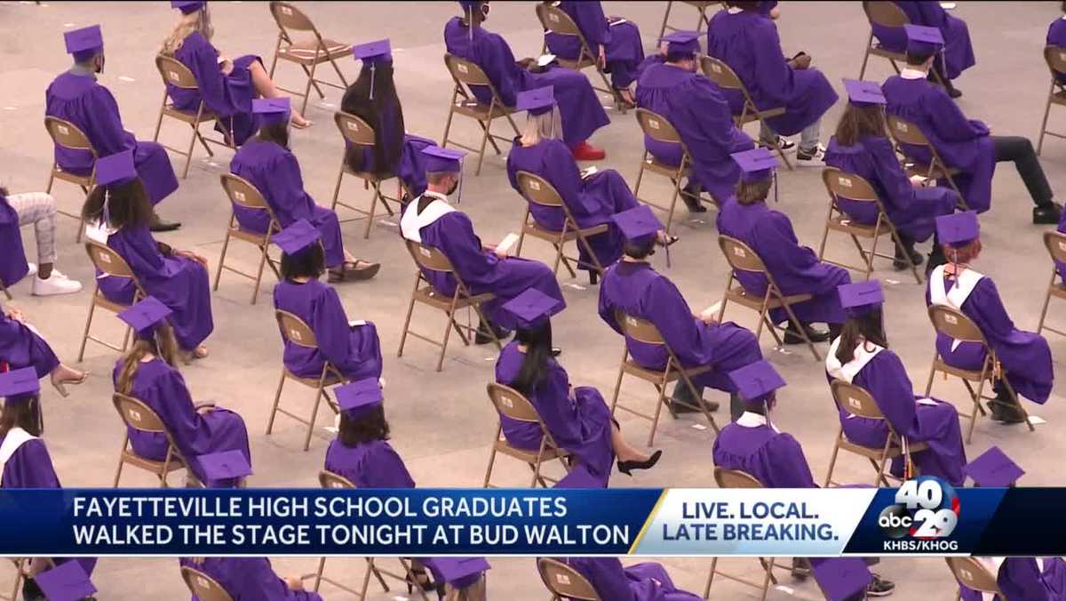 Fayetteville High School graduates walked the stage tonight at Bud Walton