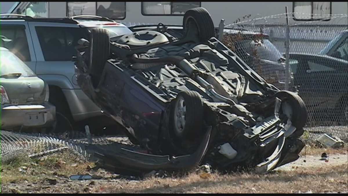 Pregnant woman thrown from car in violent crash
