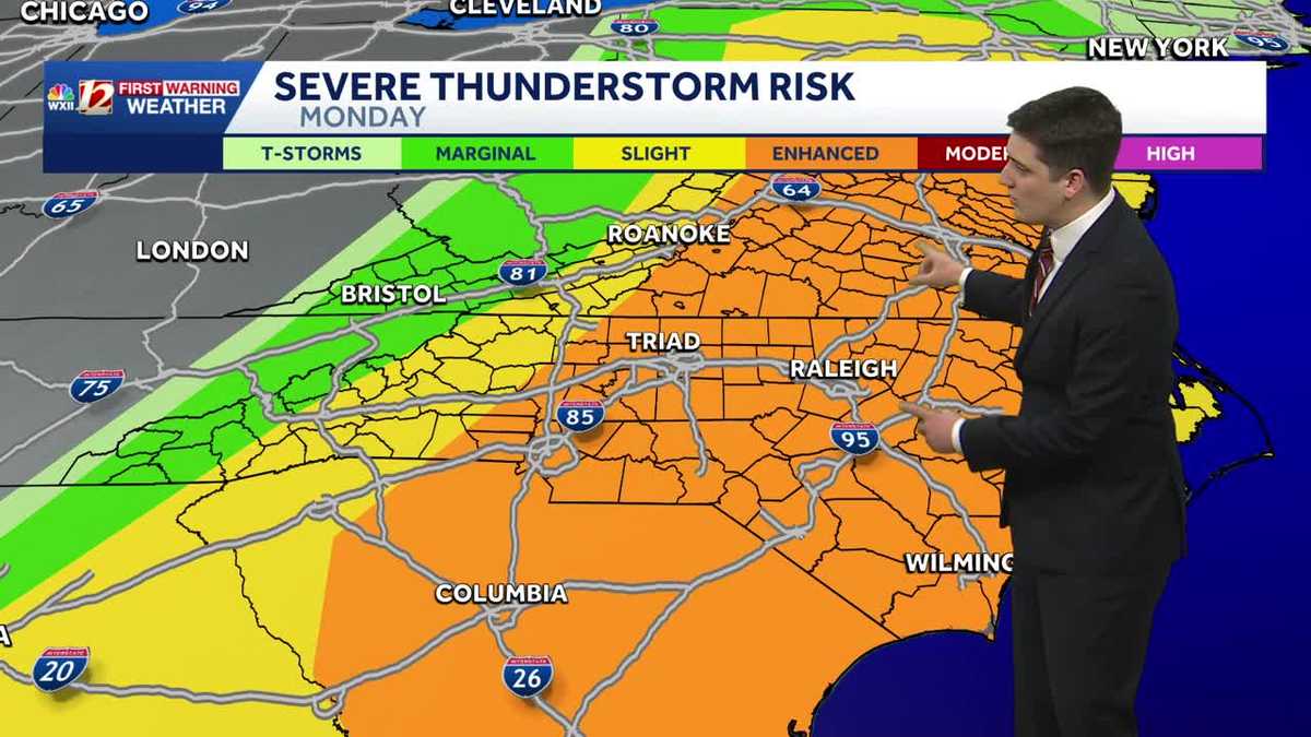 Warmer this weekend, showers and storms possible again by late Sunday