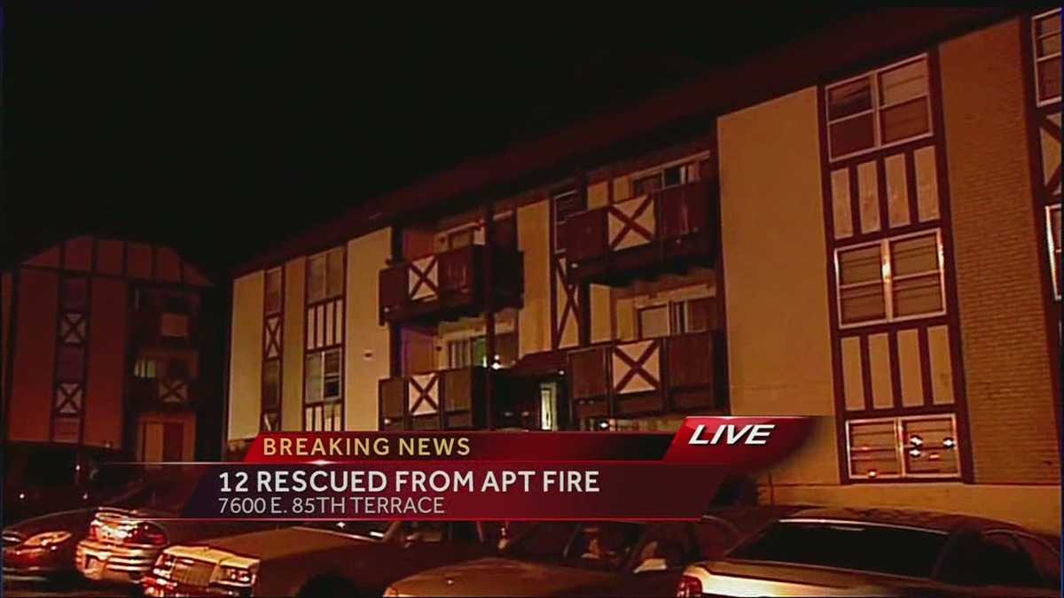 12 rescued from apartment fire on KC south side