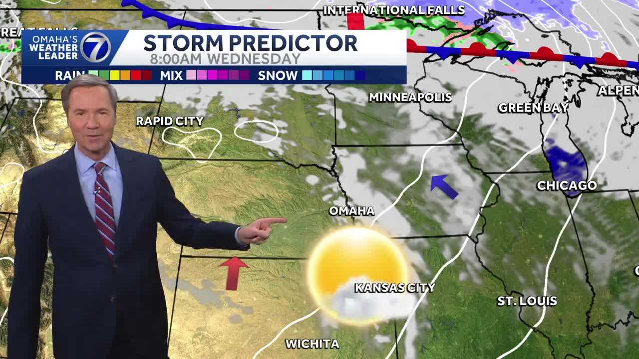 A warm Wednesday around the Omaha area with some sunshine