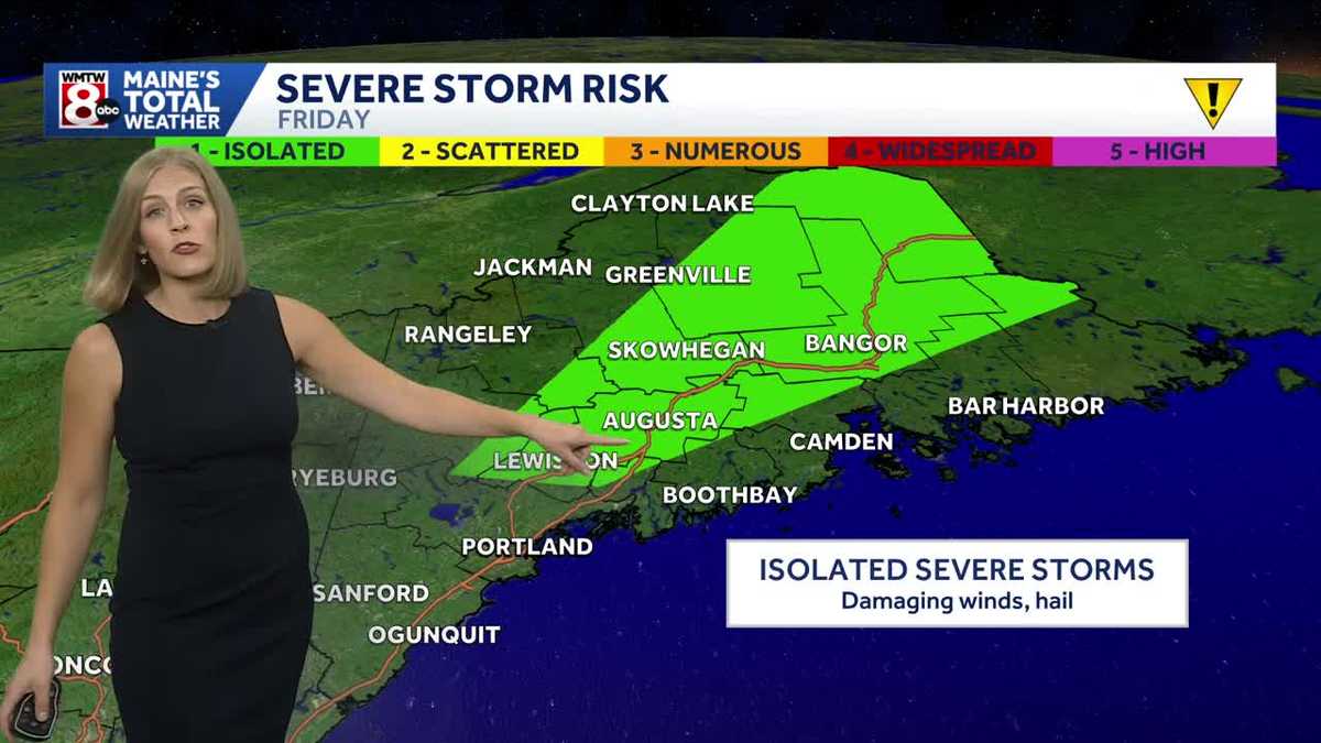 A few strong storms ahead of a beautiful weekend