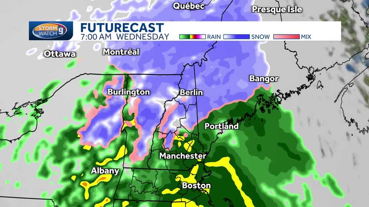 Wednesday weather Hourbyhour forecast
