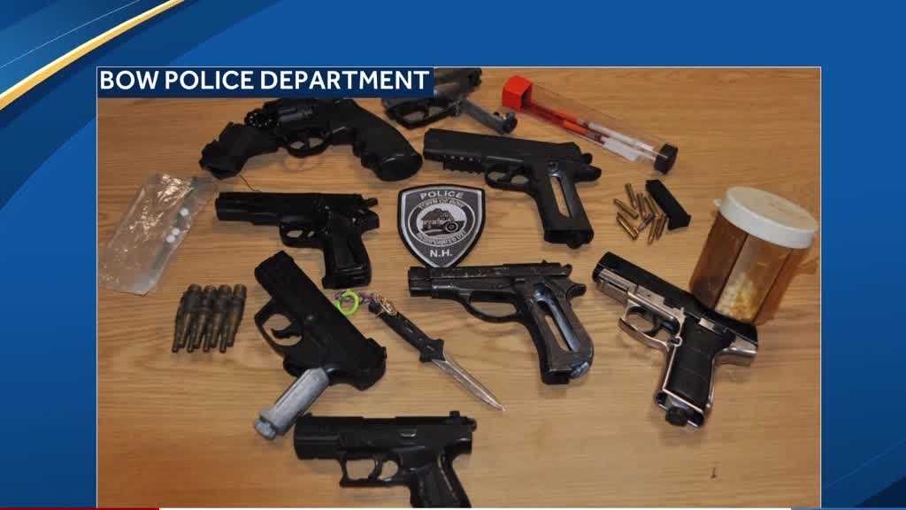 Replica firearms, ammunition, drugs seized during Bow SWAT raid