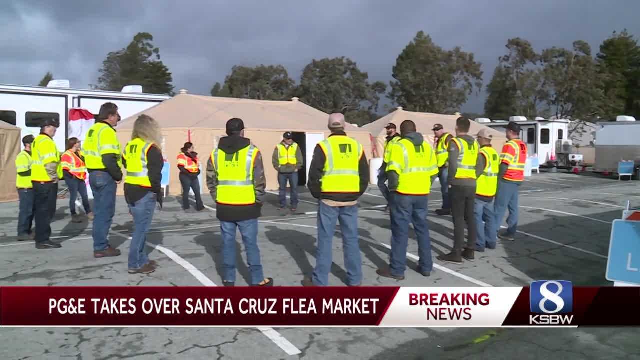 Santa Cruz Flea Market turns into base camp for PG E