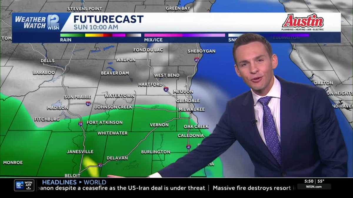 Dry Saturday, wet Father's Day across southeast Wisconsin