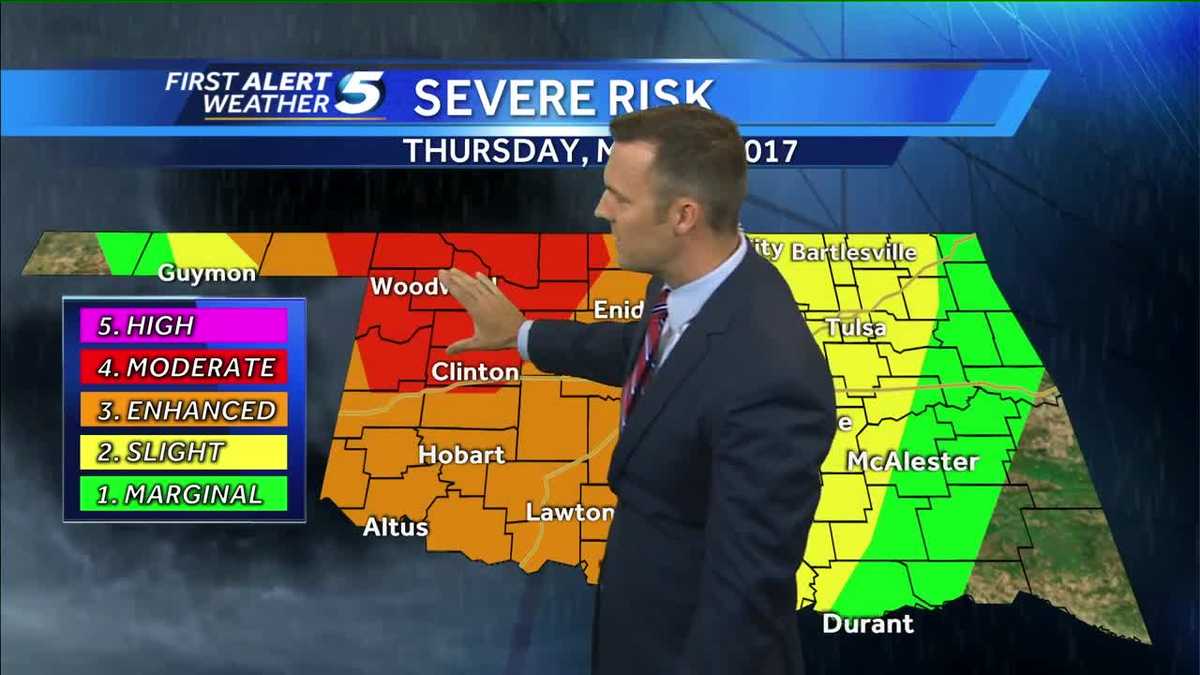 Forecast Severe Storms Thursday