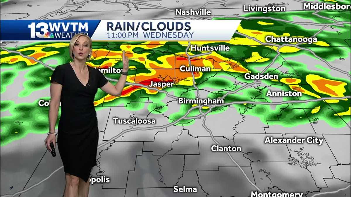 A beautiful Tuesday afternoon but rain moves in tonight
