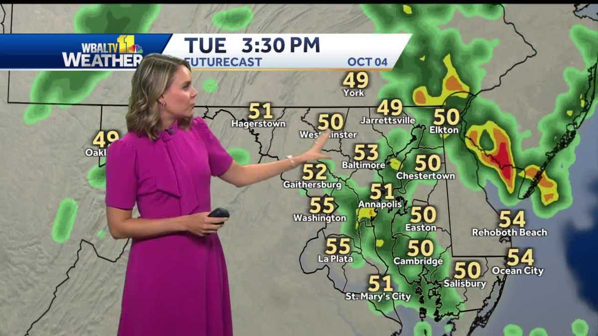 Cold, very chilly wind as rain continues through day