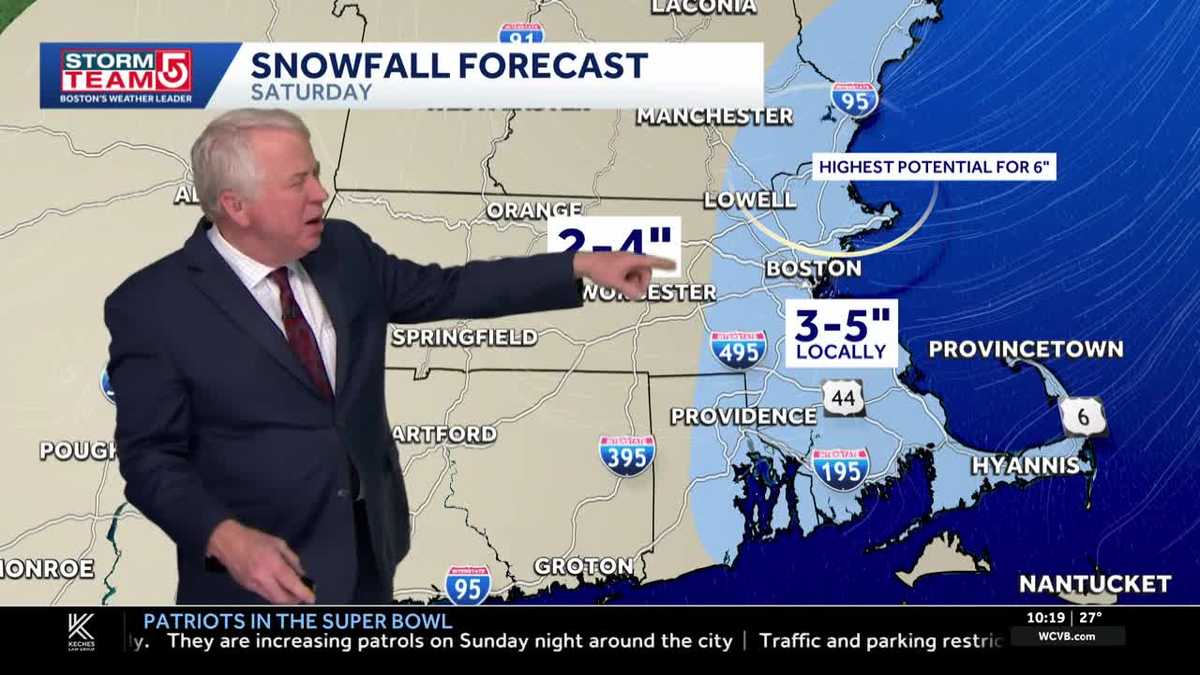 Video: Snow, then serious cold for Super Bowl weekend