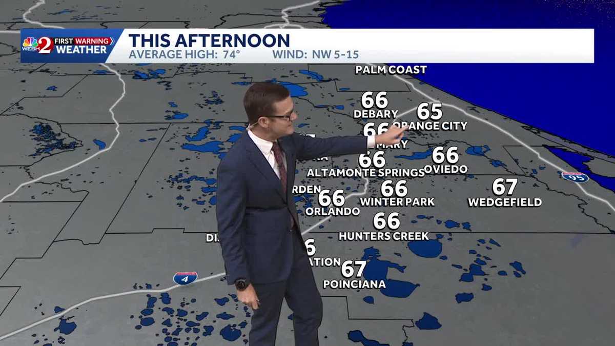 Cold front bringing chiller temps to Central Florida