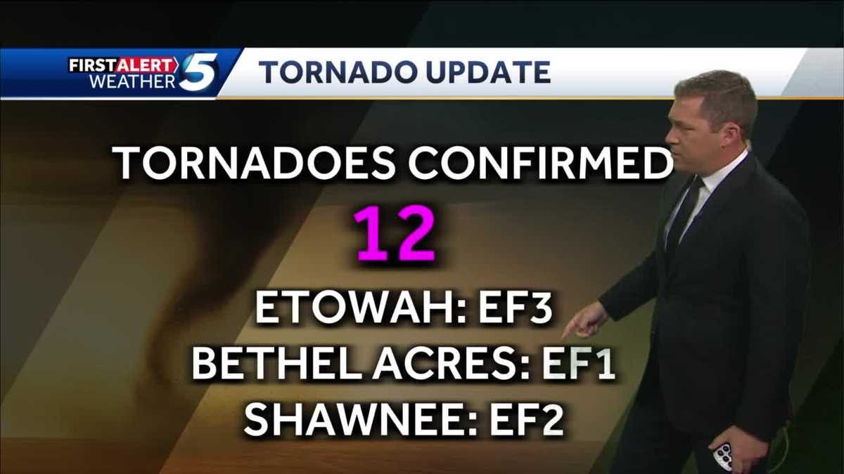 12 tornadoes confirmed in Oklahoma on Wednesday - KOCO