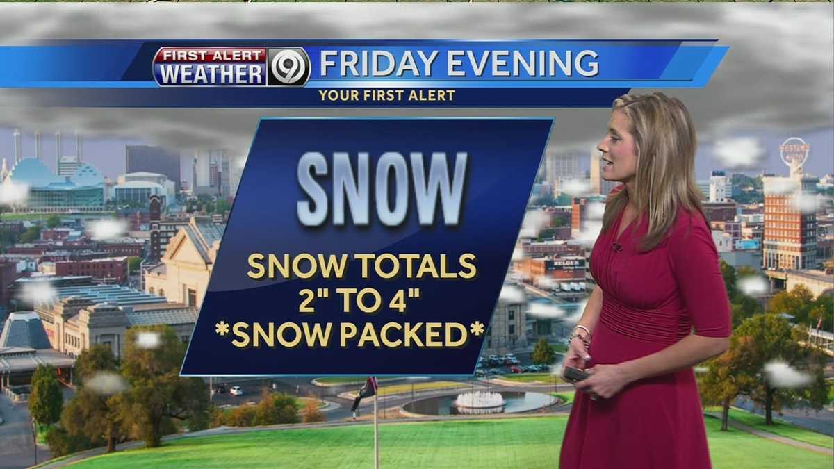 Rain will change over to snow later today.