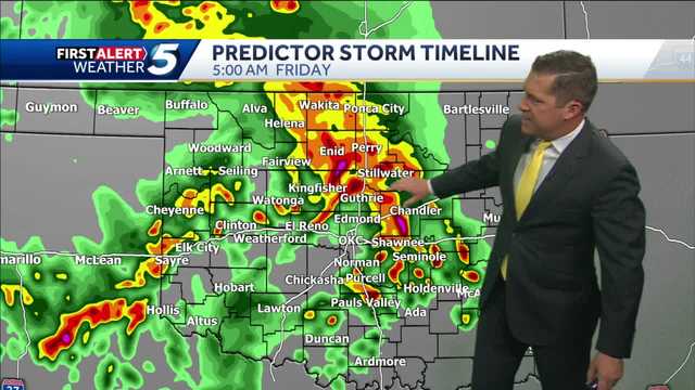 TIMELINE: Risk of severe storms moves across Oklahoma overnight - Vimarsana News