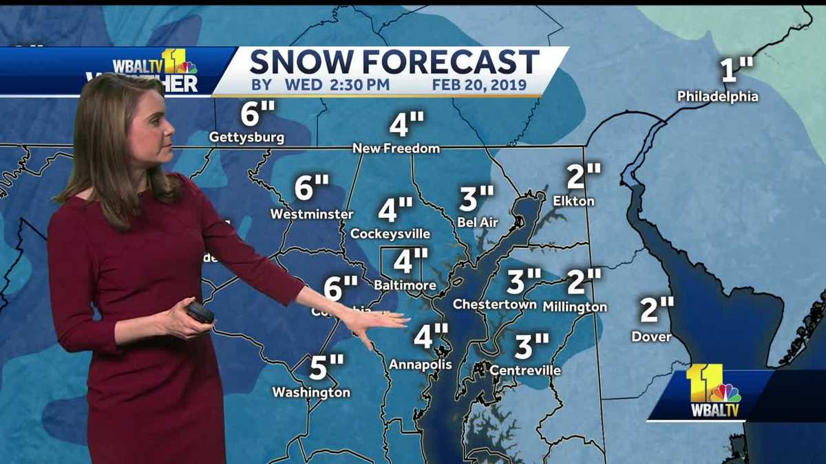 Winter weather alerts across Maryland