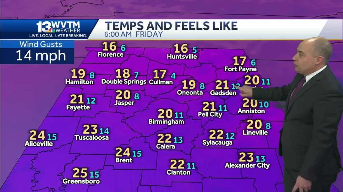 Alabama's forecast: Dangerously cold temperatures ahead