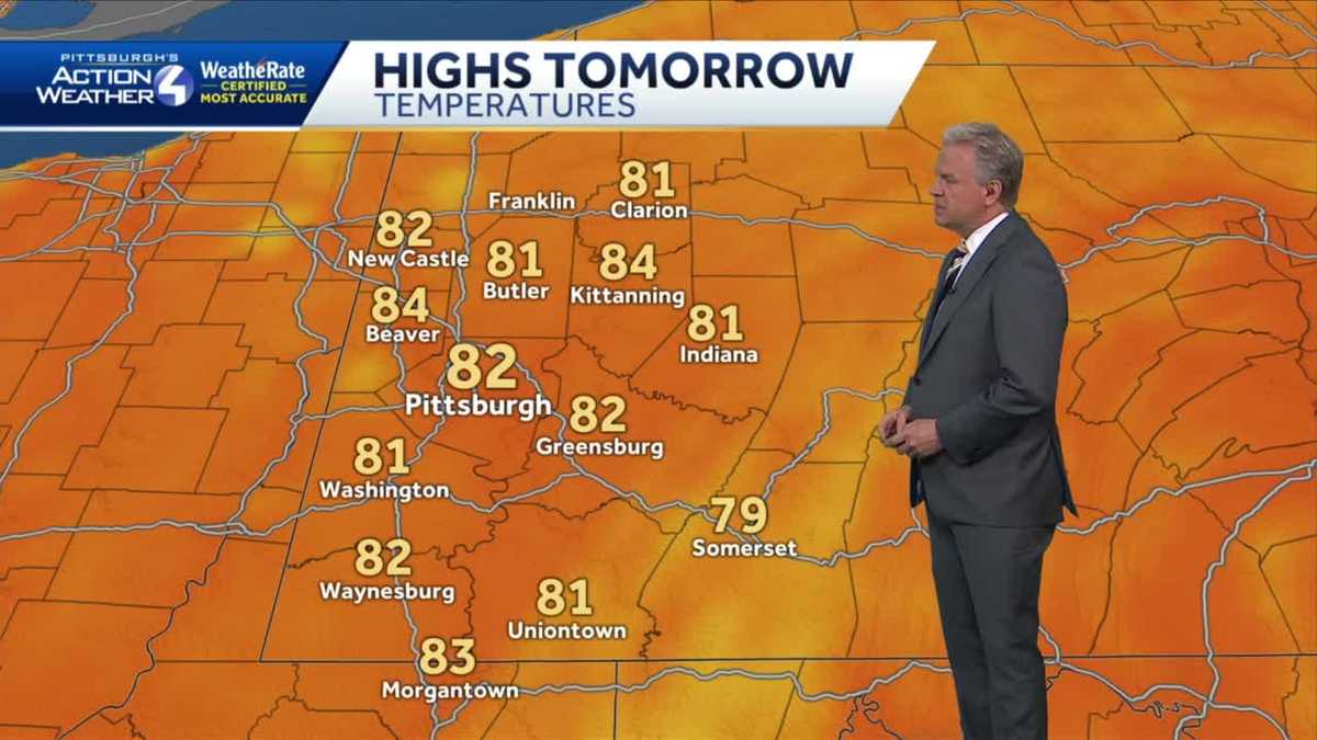 Mostly sunny skies will continue through the week