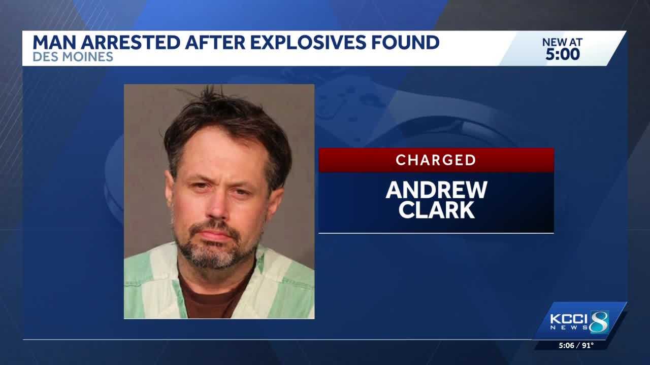 Des Moines man arrested after explosive devices, illegal drugs found during search