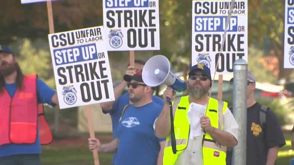 California State University trade workers strike across state