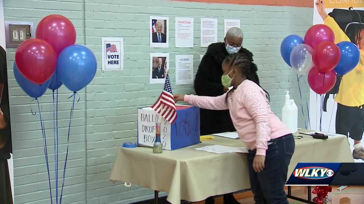 Louisville kids cast ballots as they learn about elections