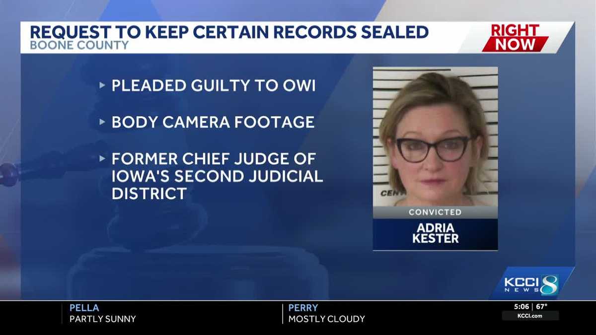 Iowa judge seeks to block release of records from her OWI arrest