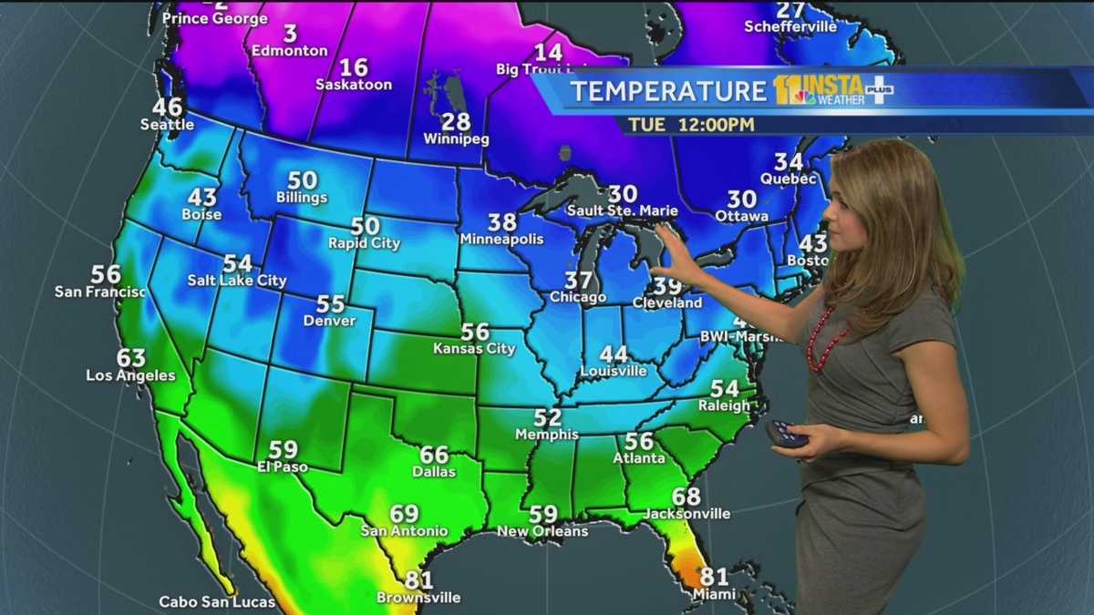 Ava's Tuesday afternoon weather forecast
