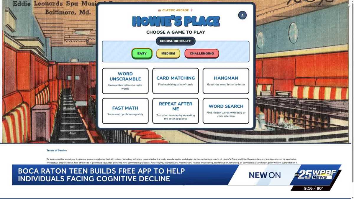 Florida teen develops free app to support people with cognitive challenges