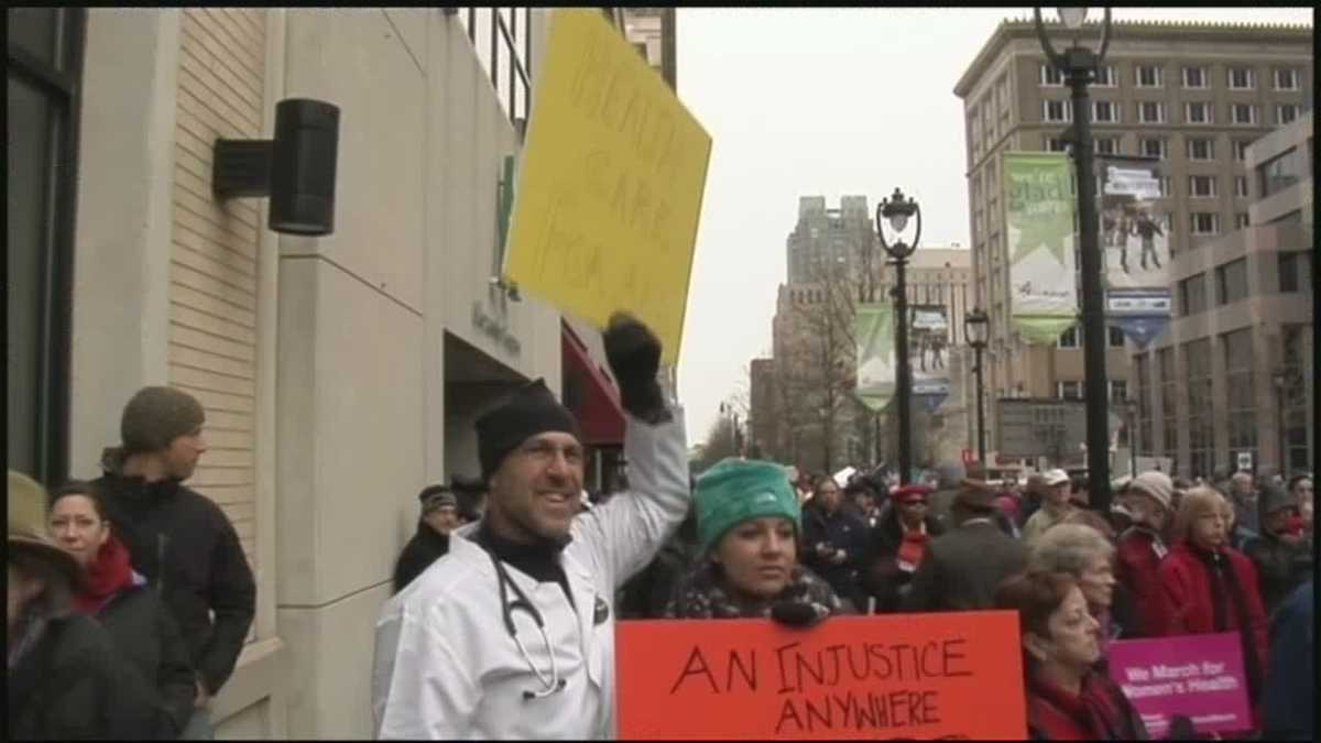 The march in Raleigh