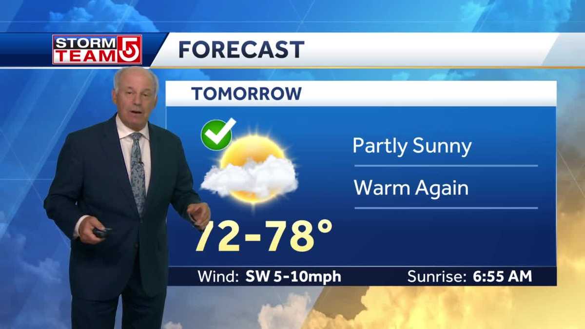 Video: Warm again Thursday, partly sunny