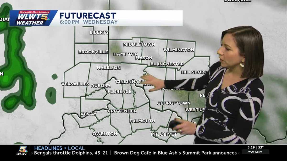 Mild and rainy pattern through Christmas in Cincinnati