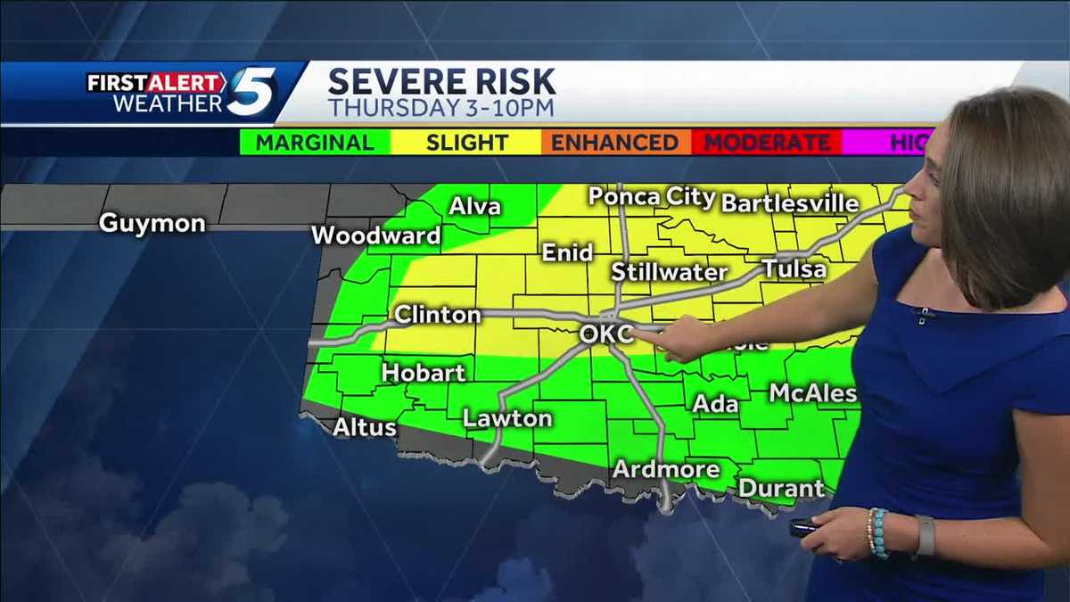 TIMELINE: Strong to severe storms possible Thursday evening