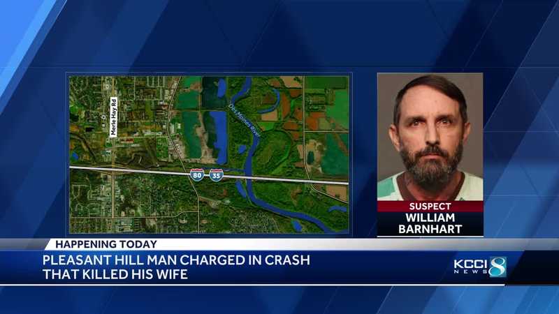 Central Iowa man charged with vehicular homicide for crash that killed his wife