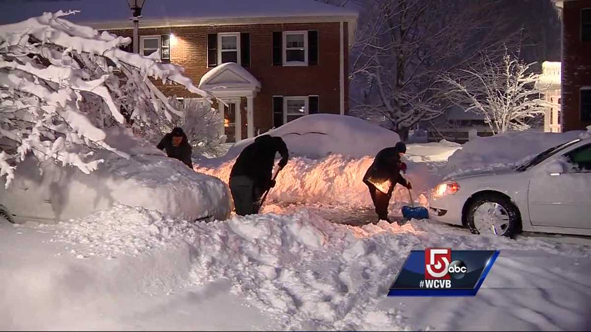 Blizzard Drops 2+ Feet Of Snow On Mass.