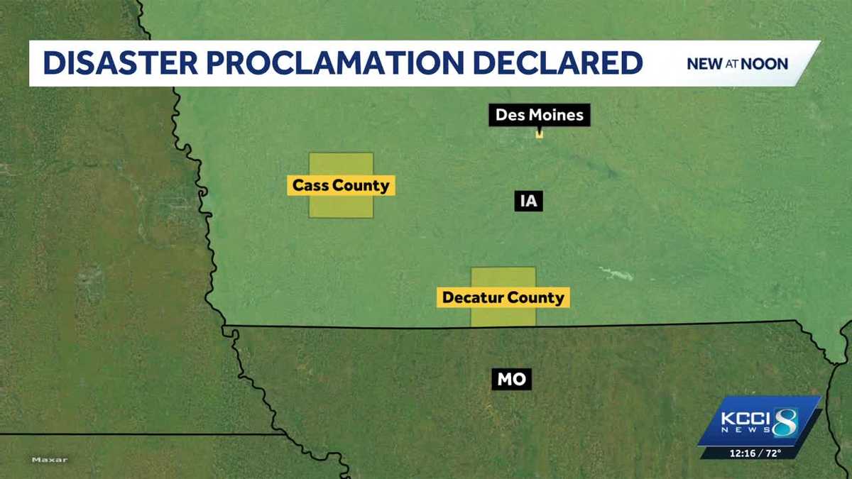 Cass and Decatur counties get disaster proclamation from Reynolds