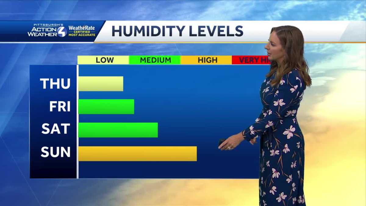 Cooler, Less Humid and Plenty of Sunshine