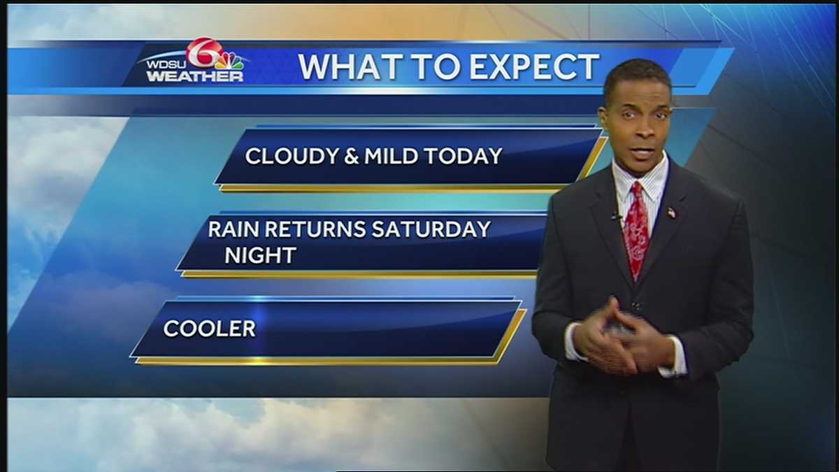 A partly cloudy and mild Friday