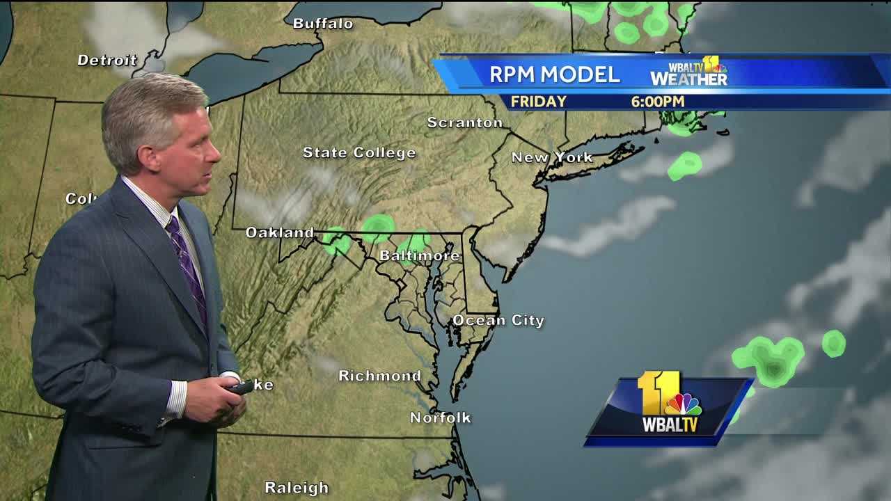 Isolated Afternoon Showers Possible Friday