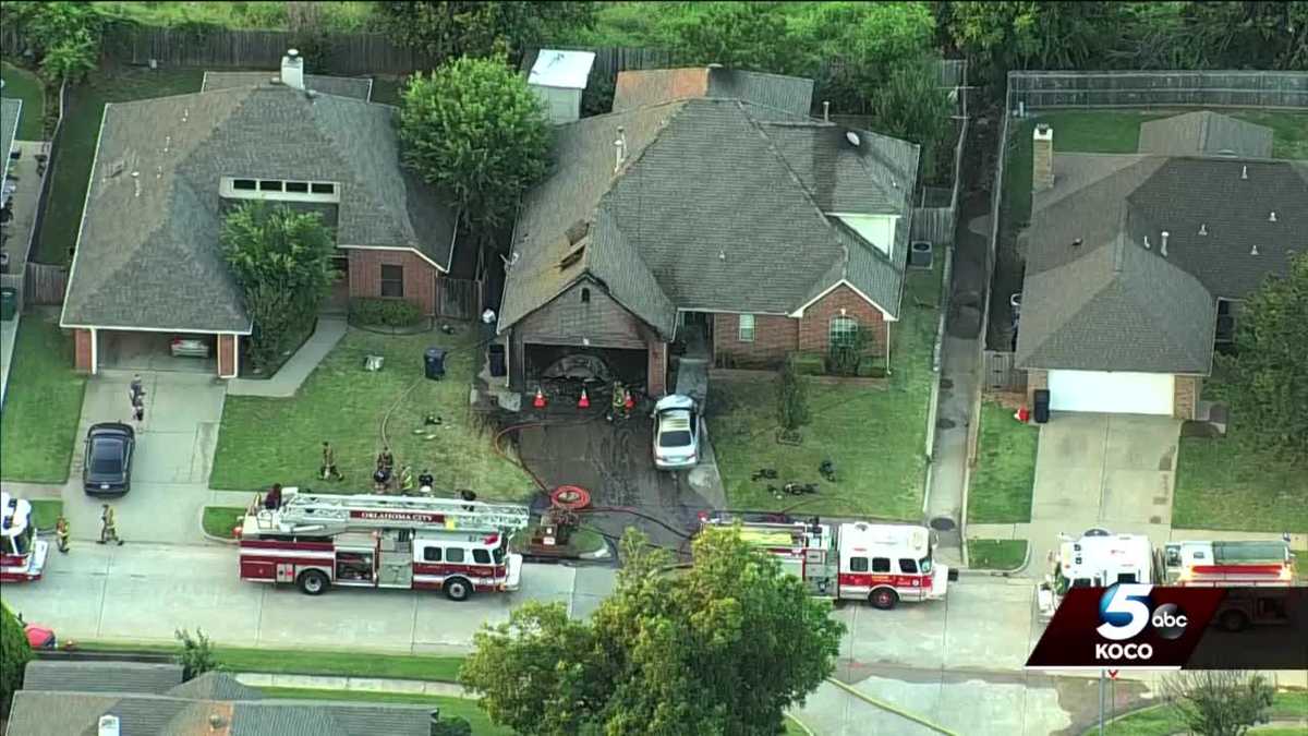 Oklahoma City family escapes house fire