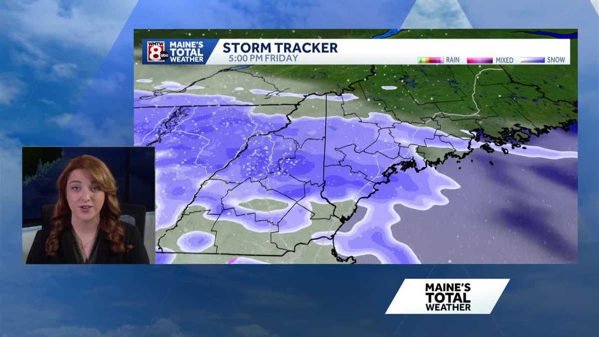 Intense snowfall expected in Maine Friday night: Timing out the storm