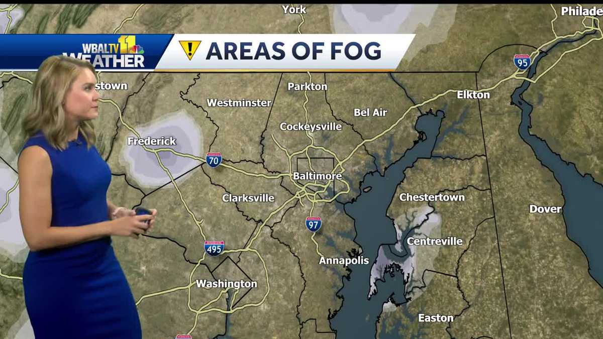 More humid = areas of fog Thursday morning