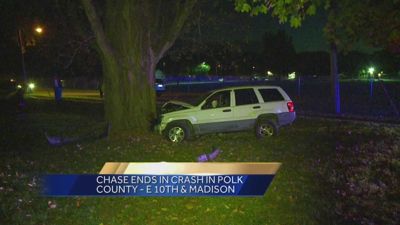 Police Chase Ends In Crash