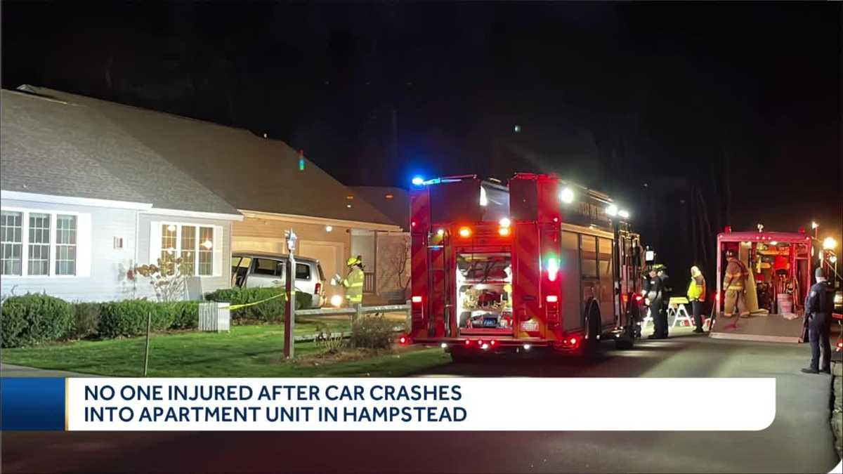 Car crashes into Hampstead apartment unit