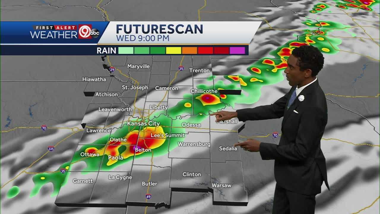 KANSAS CITY WEATHER: Scattered Storms Possible Wednesday Evening