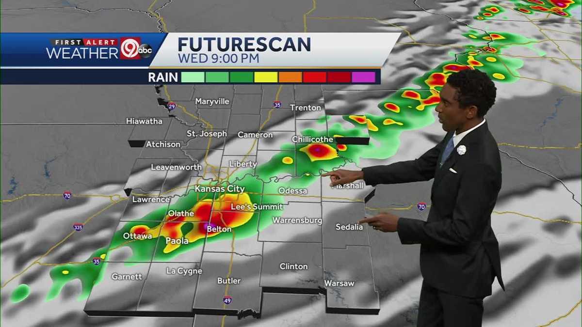 KANSAS CITY WEATHER Scattered storms possible Wednesday evening
